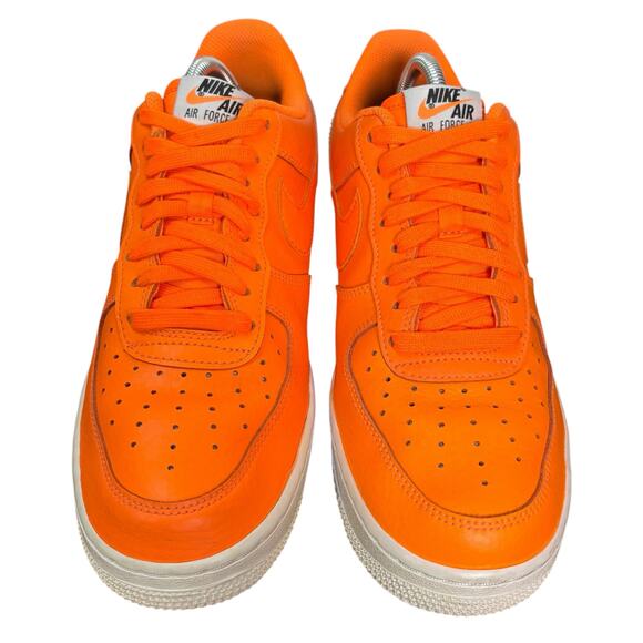 Nike Air Force 1 Low Just Do It 2018 Orange Size 8.5 Pre-Owned Rare & Stylish - Picture 14 of 16